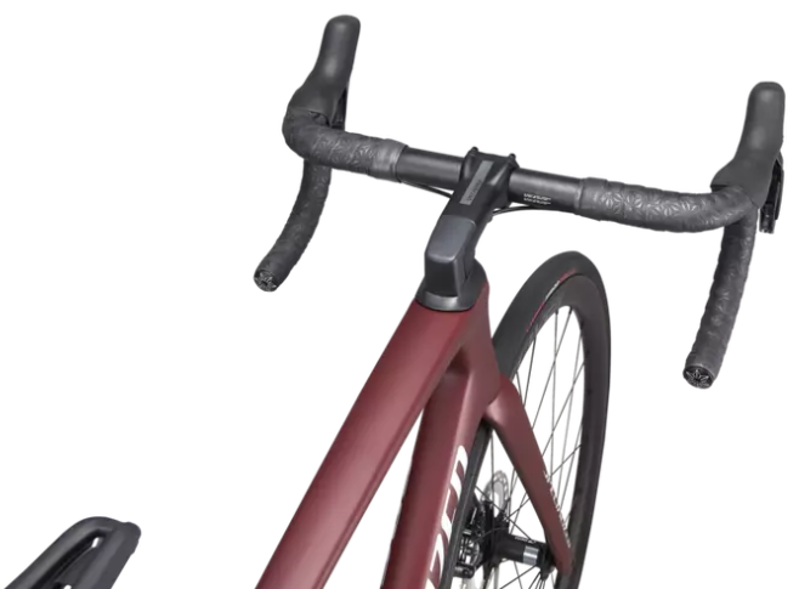 Specialized Tarmac SL7 Expert Road Bike Ultegra Di2 2023 in Maroon Black Silver-3